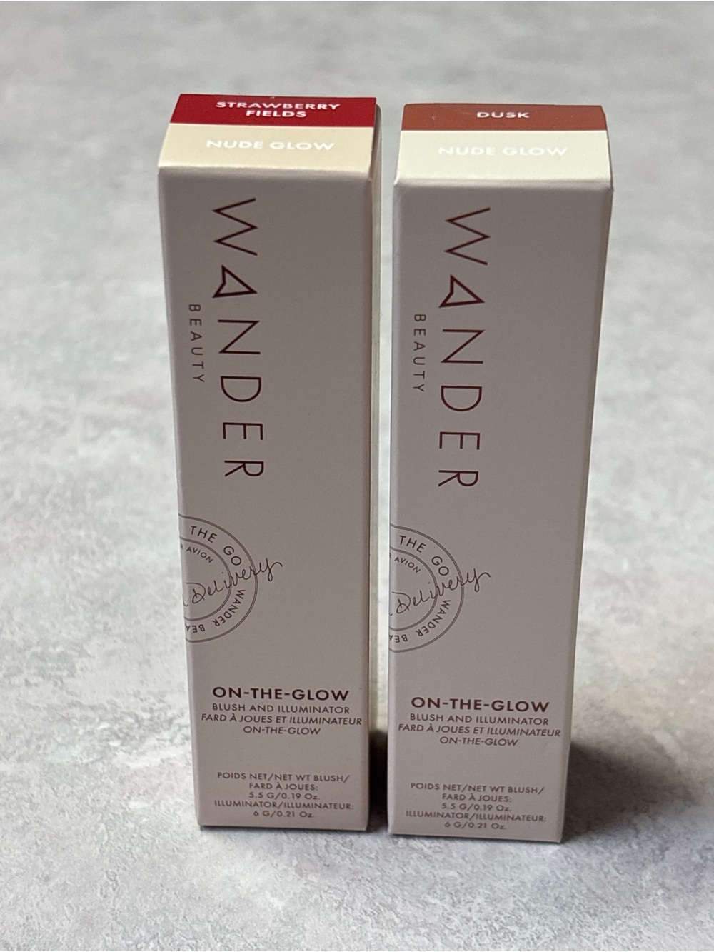 Wander Beauty On-The-Glow Blush & Illuminator-Strawberry Fields & Dusk Nude Glow
